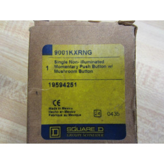 Square D 9001KXRNG Non-Illuminated Push Button 19594251 0435
