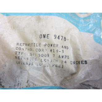Belden 9478 Retractile Power And Control Cord 18-3 24"