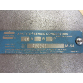 Crouse & Hinds AR6641 Arktite Connectors - New No Box