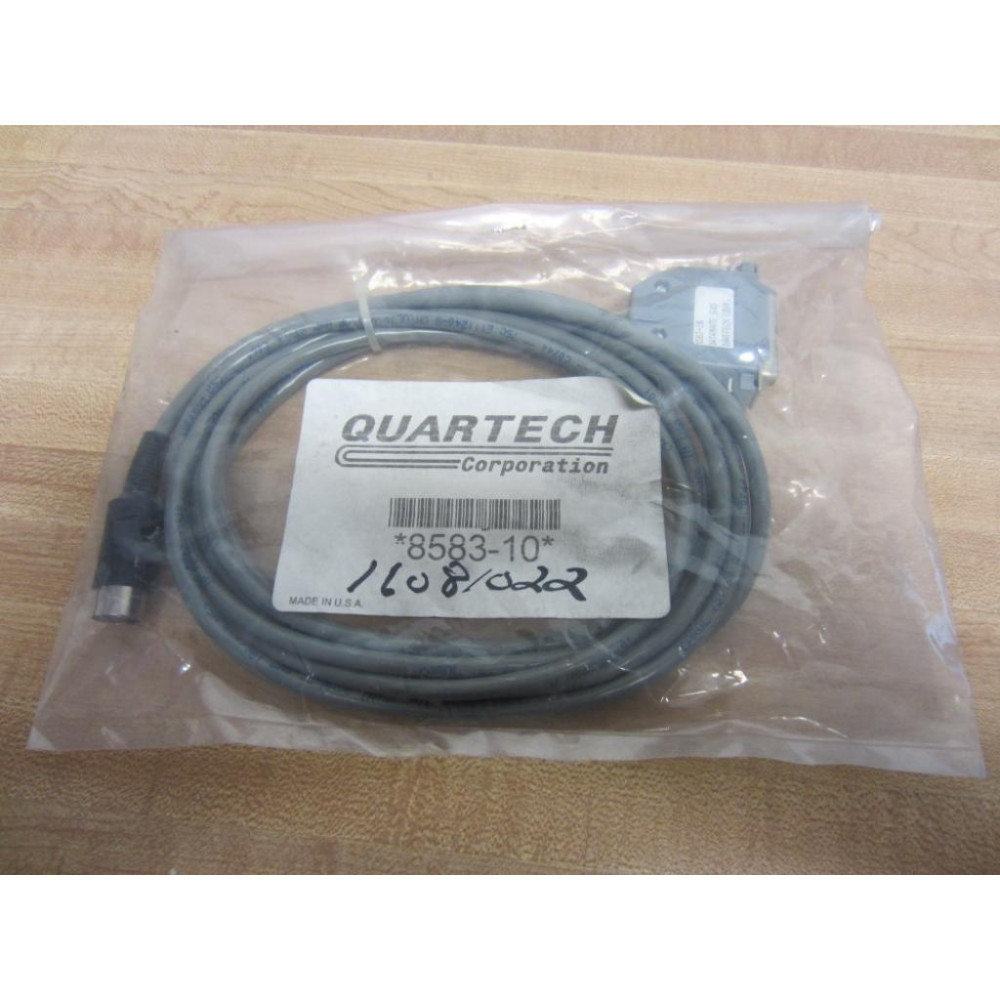 Quartech 8583-10 Cable 8 Pin Male To 25 Pin Female 858310