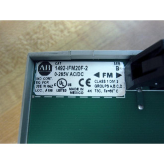 Allen Bradley 1492-IFM20F-2 Interface Module 1492IFM20F2 41165-023-51 - Used