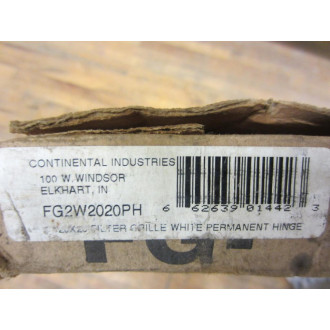 Continental Register 5133 FG 2020 Filter Grill FG2W2020PH