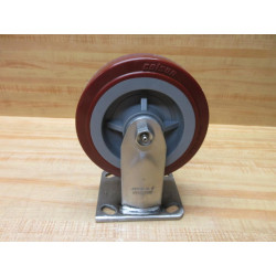 Colson 6X2 Caster Wheel 6" Rigid Plate, 4-5 SER.6" (Pack of 2) - Used