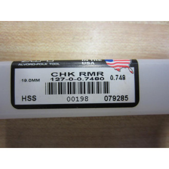 Alvord-Polk Tool 127-0-0.7480 Chucking Reamer 127007480