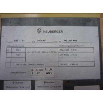 Neuberger LS 520-11 Indicator LS52011 - New No Box