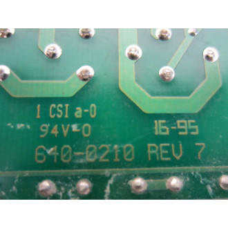 640-0210 Circuit Board Rev 7 - Used