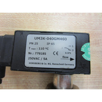 Honsberg UM3K-040GM460 UM3K040GM460 Flow Switch 1-12" - New No Box