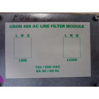Uson 488 AC Line Filter Module - Used