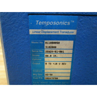 Temposonics 01080050 3102000 Linear Transducer 502479780 - Used