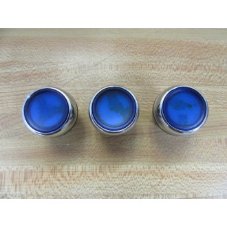Allen Bradley 800FM-LF6 Blue Push Button 800FMLF6 (Pack of 3) - Used
