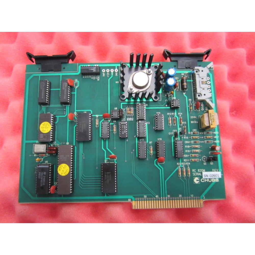 Chubb RC 820M Circuit Board Rev-1  RC820M - Used