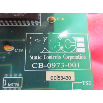 Static Controls CB-0973-001 Circuit Board CB0973001 - Used