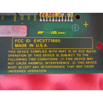 RF ID 710-0017-00 Telsor Broadcasting Board  710001700 - Used