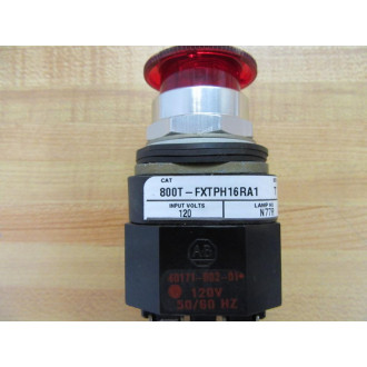 Allen Bradley 800T-FXTPH16RA1 Push Pull Switch w800T-XA1 - New No Box