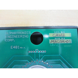 Alphatronics Engineering E481 Water Probe Module Rev. A