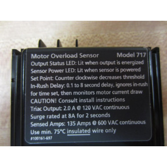 Veris  Industries 717 Hawkeye Motor Overload Sensor - New No Box