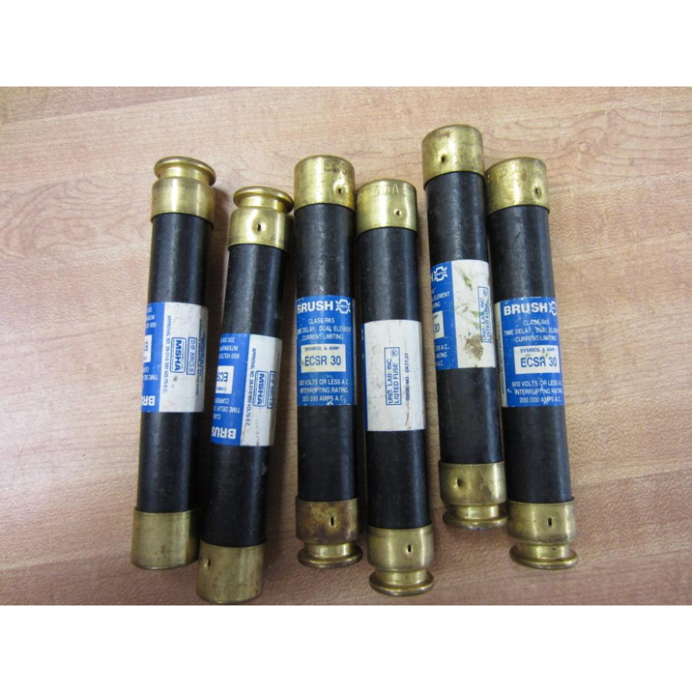 Brush ECSR 30 Fuse ECSR30 (Pack of 6) - New No Box