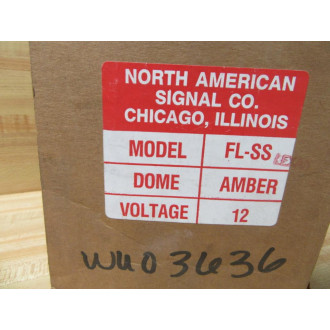 North American Signal FL-SS-L Flashing Light Amber FL-SS