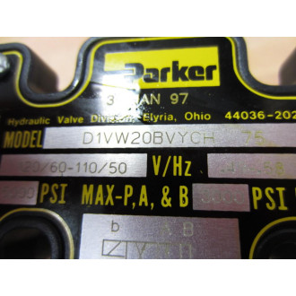 Parker D1VW20BVYCH Solenoid Valve