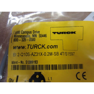 Turck BI2-Q10S-AZ31X-0.2M-SB 4TS1597 Sensor S1309193