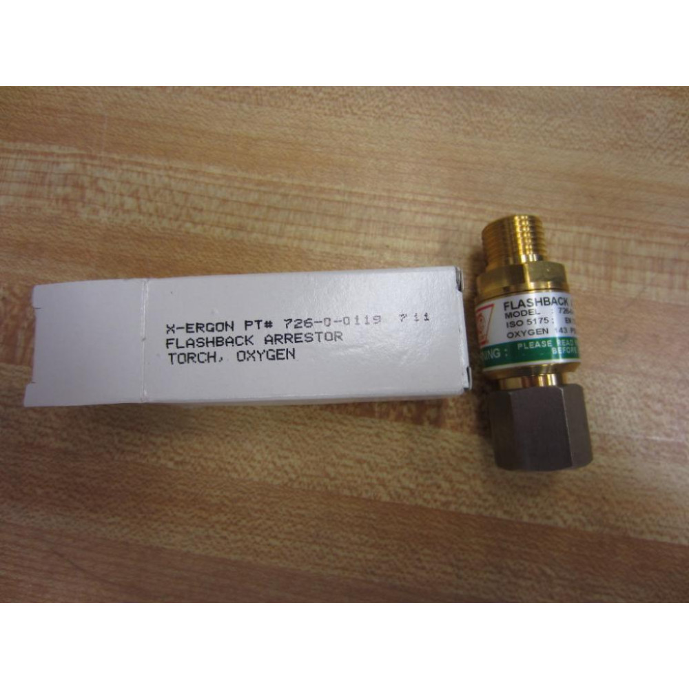 X-Ergon 726-0-0119 Flashback Arrestor 72600119