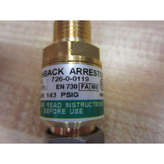 X-Ergon 726-0-0119 Flashback Arrestor 72600119