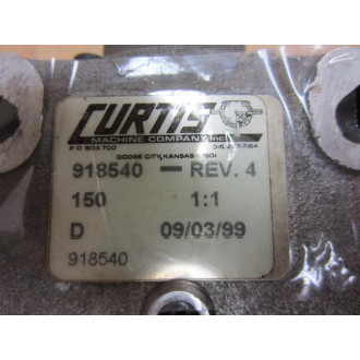 Curtis Machine Company 918540 Reducer REV. 4 - Used