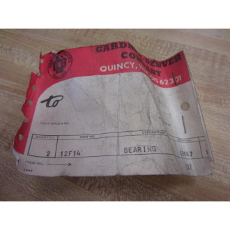 Gardner Denver 12F14 Bearing Inserts (Pack of 2)
