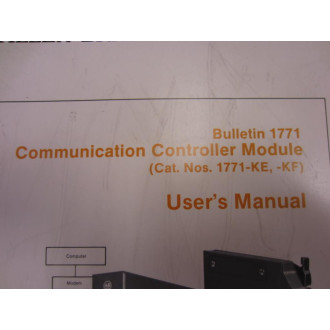 Allen Bradley 1771-6.5.15 User Manual For 1771-KE And 1771-KF - New No Box