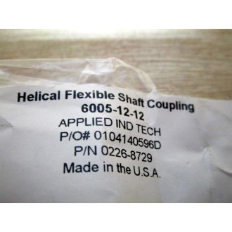 Helical 6005-12-12 Flexible Shaft Coupling 60051212