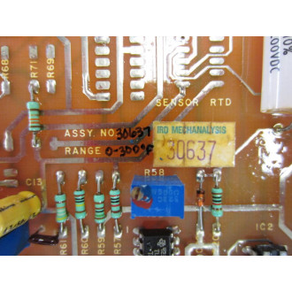 IRD Mechanalysis 30637 PCB Board - Used