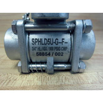 PBM SPHLD5U-G-F Ball Valve SPHLD5UGF - New No Box