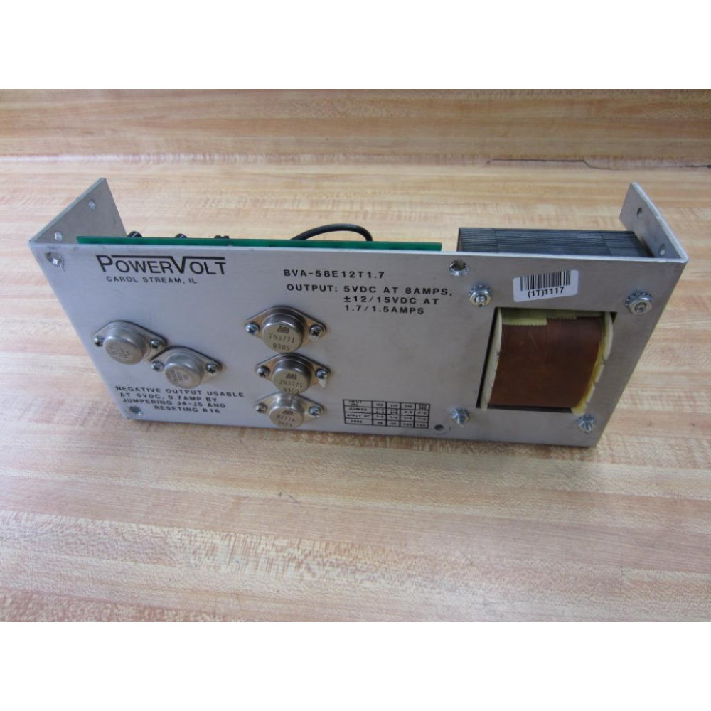 Powervolt BVA-58E12T1.7 PowerVolt BVA58E12T17 Power Supply - For Parts Or Repair - Parts Only