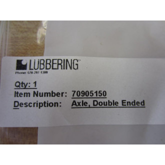 Lubbering 70905150 Double Ended Axle