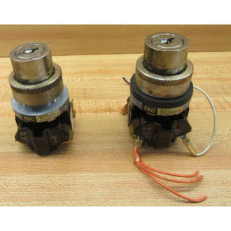 TEC 41-13278-1 Key-Operated Selector Switch No Key Pack Of 2 - Used