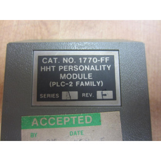 Allen Bradley 1770-FF HHT Personality Module Series A - Used
