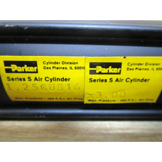 Parker 1.25CUS16X3.00 Air Cylinder  125CUS16X300 - New No Box