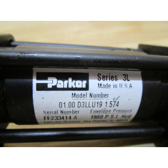 Parker 01.00 D3LLU19 1.574 Cylinder  0100D3LLU191574 - New No Box