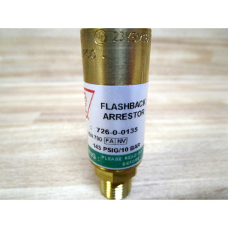 X-Ergon 726-0-0135 Flashback Arrestor Regulator 72600135