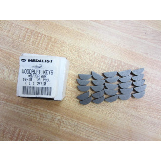 Medalist 2F710 Woodruff Keys (Pack of 25)