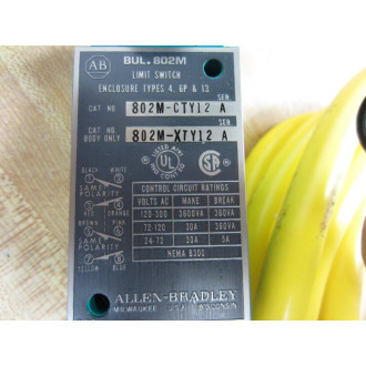 Allen Bradley 800M-CTY12 Limit Switch Series A