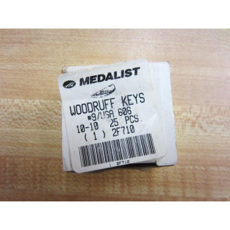 Medalist 2F710 Woodruff Keys (Pack of 25)