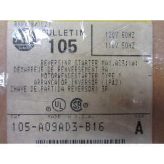 Allen Bradley 105-A09AD3-B16 Reversing Starter Series A