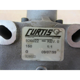 Curtis Machine Company 926022 Reducer Rev. 0 - New No Box