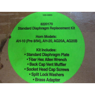 GE Energy 8220170 Standard Diaphragm Replacement Kit