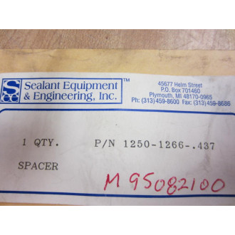 Sealant Equipment & Engineering 1250-1266-.437 Spacer 12501266437