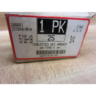 I66641 516-18 X 34 Unslotted Hex Washer Pack Of 50