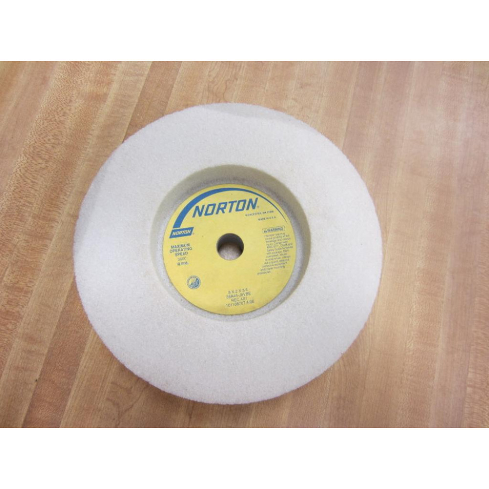 Norton 38A46-J8VBE Grinding Wheel 8x2x34" 101108707 - New No Box