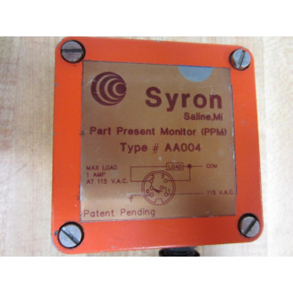 Syron AA004 Part Present Monitor (PPM) - Used