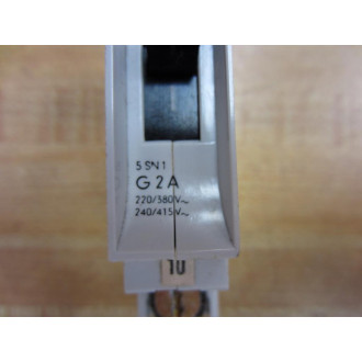 Siemens 5SN1 G2 2A 5SN1G2A Circuit Breaker - Used